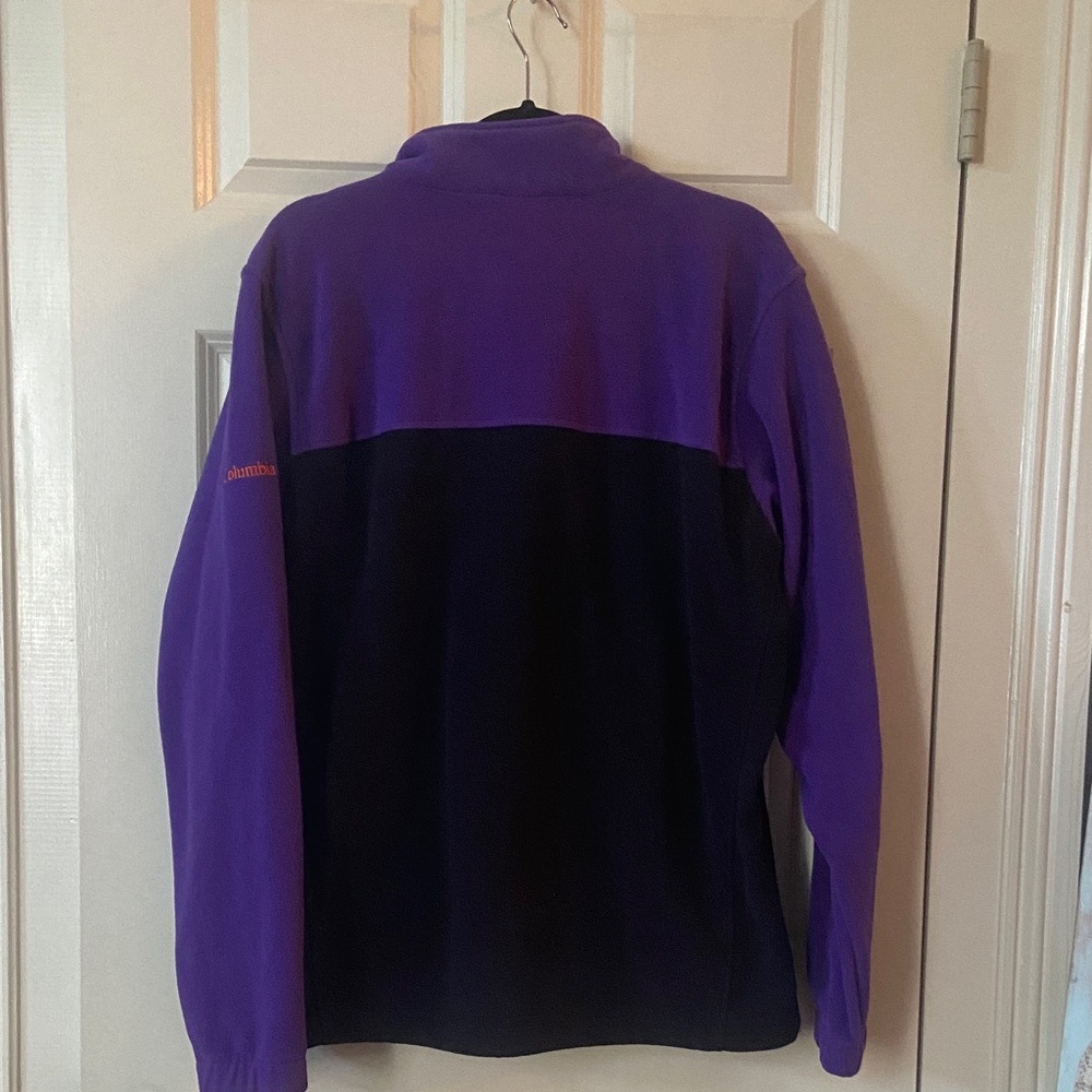 Columbia Purple and Black Full-Zip Fleece Jacket with Orange Paw Logo - Picture 5 of 5